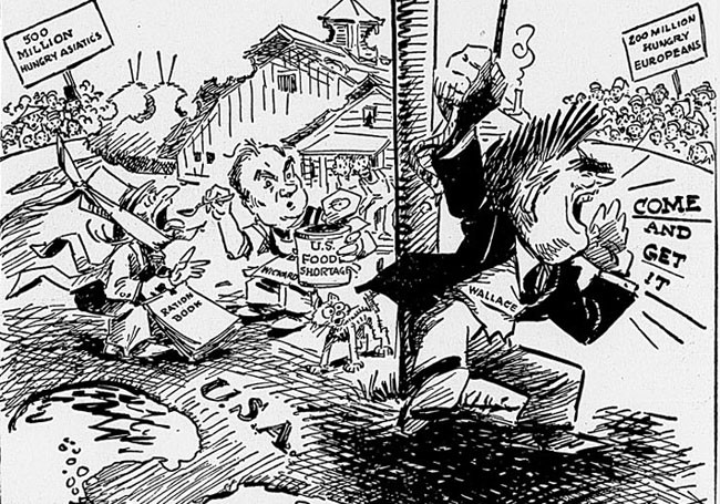 Political cartoon, 1943